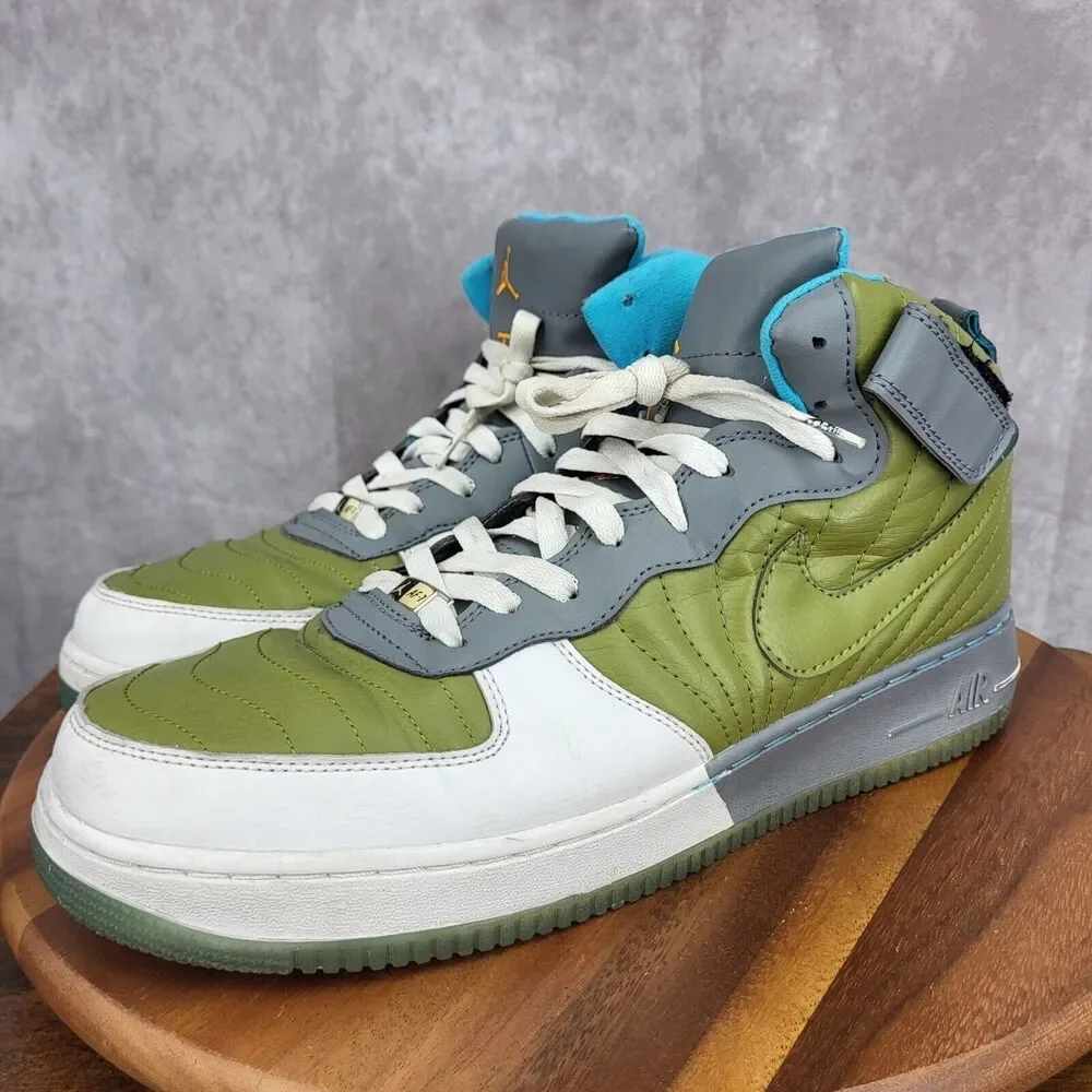 Nike Air Jordan Fusion 12 Sneakers‎ Mens 13 AJF12 Green Gray Leather 2007 Shoes